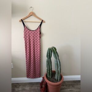 Zara JACQUARD MIDI DRESS, size Small